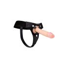 Трусики для страпона REALROCK Elastic Harness з кільцем, шкіряні, чорні, One Size (S-XL) вид 4