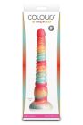Фалоімітатор рельєфний NS Novelties Colours на присосці, різнокольоровий, 23 см вид 4