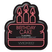 САШЕТ Лубрикант їстівний  на водній основі Wicked «Торт із кремом», саше 1 шт., 3 мл