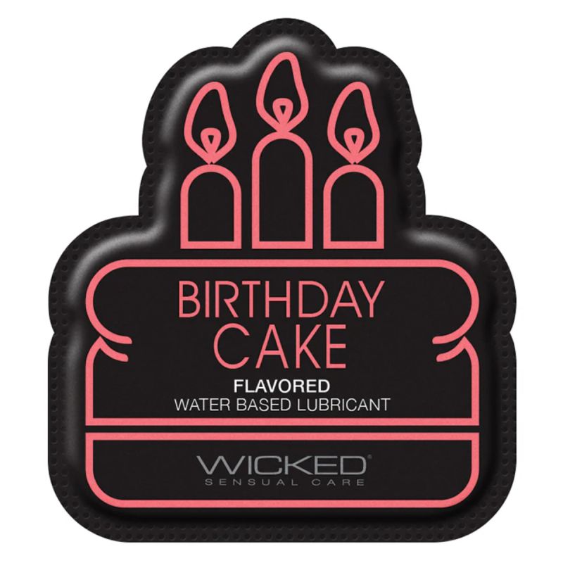 САШЕТ Лубрикант їстівний  на водній основі Wicked «Торт із кремом», саше 1 шт., 3 мл вид 2