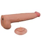 Фалоімітатор реалістичний гігант  Lovetoy, бежевий, 34 × 6,2 см вид 5