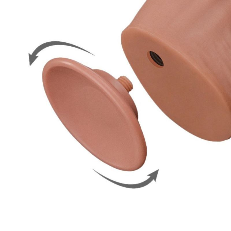 Фалоімітатор реалістичний гігант  Lovetoy, бежевий, 34 × 6,2 см вид 7