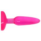 Анальна пробка на присосці BAILE Butt Plug, рожева, 14×3.5 см вид 5