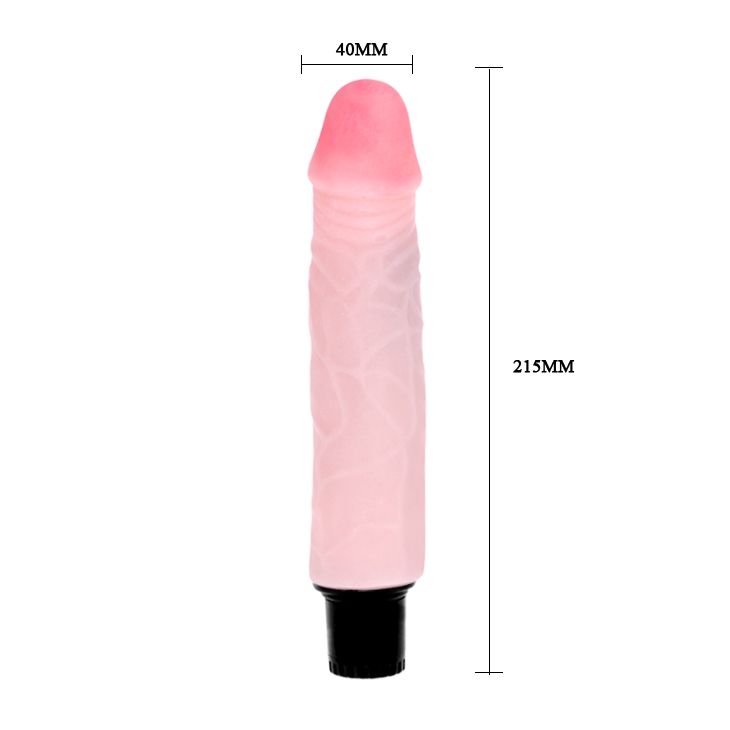 Вібратор реалістичний Baile The Realistic Cock, бежевий, 21.5 х 4 см вид 4