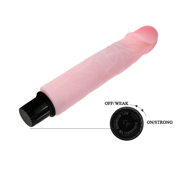 Вібратор реалістичний Baile The Realistic Cock, бежевий, 21.5 х 4 см вид 6