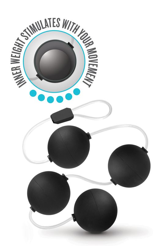 Анальні кульки Blush Anal Adventures Pleasure Balls-Black вид 4