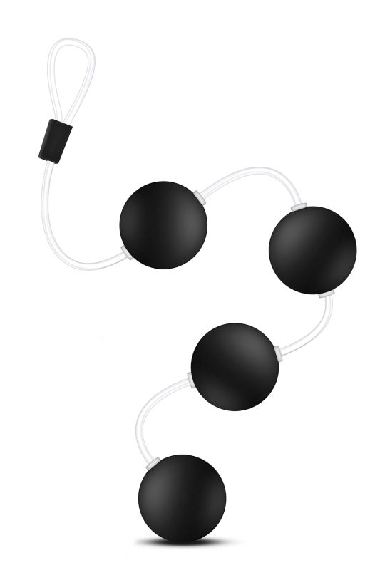 Анальні кульки Blush Anal Adventures Pleasure Balls-Black вид 5