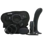 Страпон з вібруючим адаптером G-Spot Vibrating Pleasure Set з дистанційним пультом, чорний вид 2