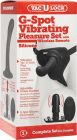 Страпон з вібруючим адаптером G-Spot Vibrating Pleasure Set з дистанційним пультом, чорний вид 3