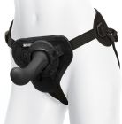Страпон з вібруючим адаптером G-Spot Vibrating Pleasure Set з дистанційним пультом, чорний вид 4