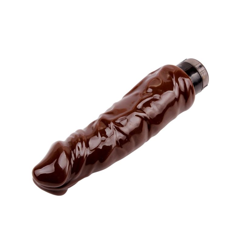 Реалистичный вибратор большого размера Chisa Real Touch XXX Vibration Hard On, коричневый вид 6