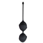 Вагінальні кульки Easytoys, силіконові, чорні, 19.5 х 3.8 см