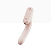 Бесконтактный вибратор-стимулятор c фрикциями Qingnan No.7 Thrusting with Suction Flesh Pink