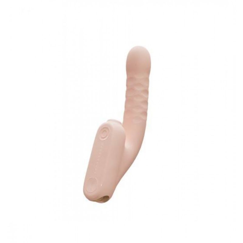 Безконтактний вібратор-стимулятор з фрикціями Qingnan No.7 Thrusting with Suction Flesh Pink вид 3