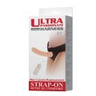 Страпон з вібро Multi-speed Rotation Harness Flesh, 18 см вид 9