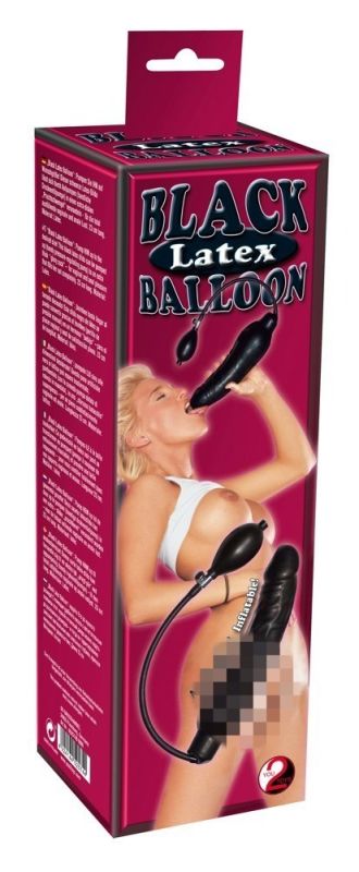 Фалоімітатор з накачуванням реалістичний You2Toys чорний, 23 х 4 см вид 4