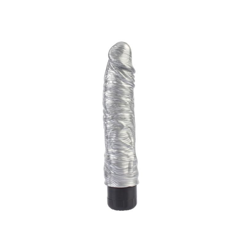 Вібратор із яскраво вираженою головкою Chisa Dark Muscle Chubby Beau, сріблястий вид 3