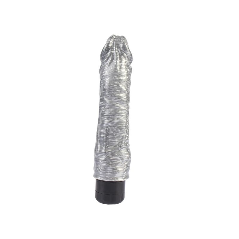 Вібратор із яскраво вираженою головкою Chisa Dark Muscle Chubby Beau, сріблястий вид 4