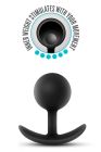 Анальный плаг Blush с внутренним шариком Adventures Platinum Silicone Vibra вид 6