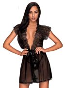Сексуальний халат Obsessive Romanesa peignoir S/M