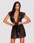 Сексуальный халат Obsessive Romanesa peignoir S/M вид 3