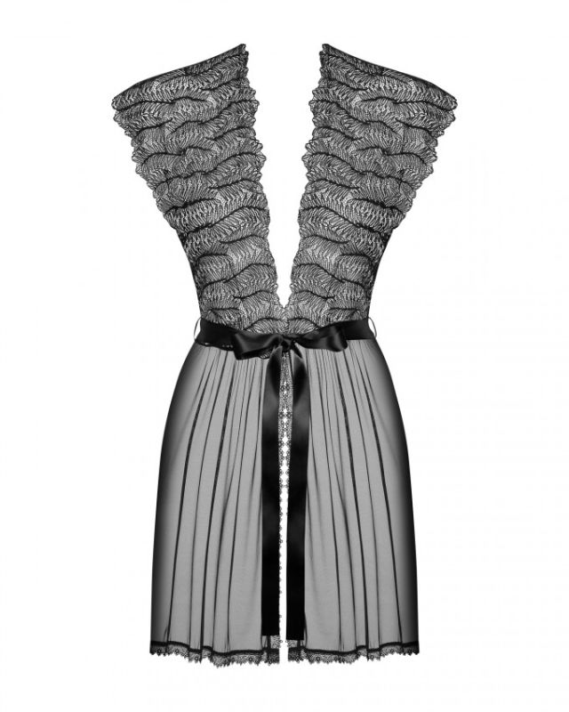 Сексуальный халат Obsessive Romanesa peignoir S/M вид 7