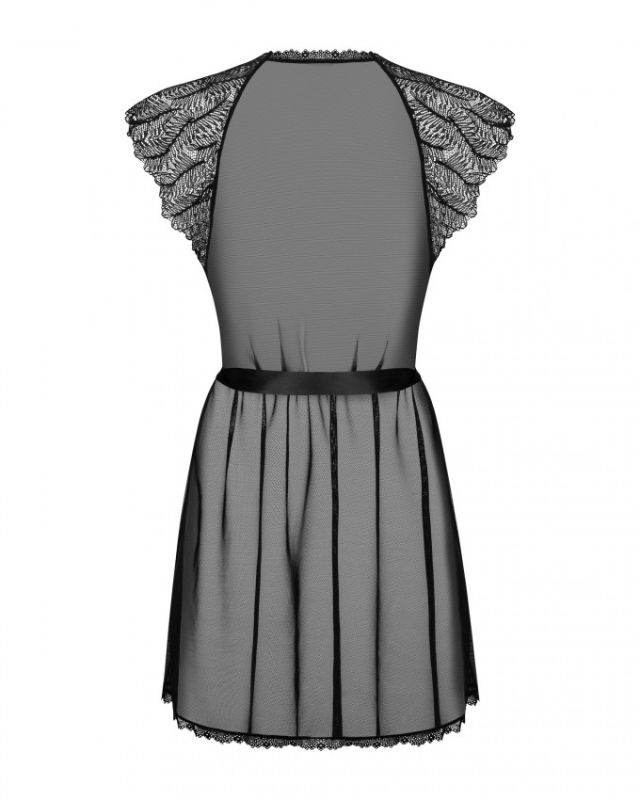 Сексуальний халат Obsessive Romanesa peignoir S/M вид 8