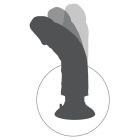 Вібратор на присоску Pipedream King Cock бежевий вид 7