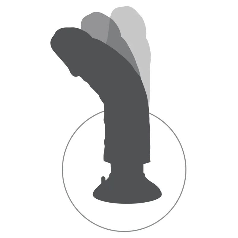 Вібратор на присоску Pipedream King Cock бежевий вид 7