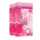 Презервативи ребристі латексні FREESTYLES зі змащенням, 0.06 мм (ціна за упаковку, 12 шт.) вид 2