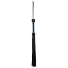 Флогер кожаный ZADO TOOLS Leather Flogger с плетенной ручкой, черно-синий вид 4