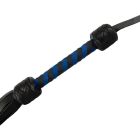 Флогер кожаный ZADO TOOLS Leather Flogger с плетенной ручкой, черно-синий вид 5