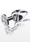 Анальна пробка металева Toy Joy Starlight Booty Jewel з білим кристалом, Large вид 2