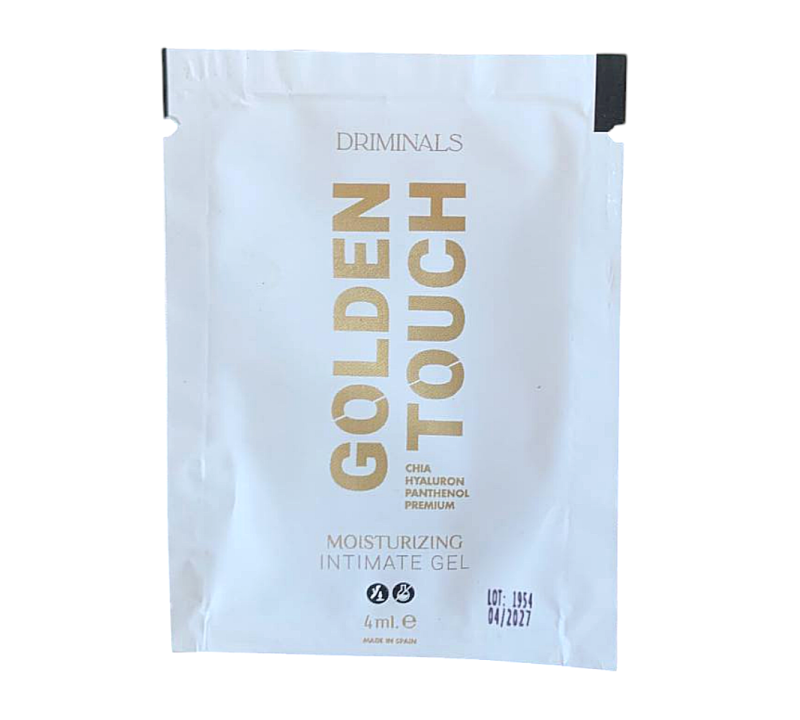 Пробник/Лубрикант на водній основі Driminals Golden Touch з чіа та гіалуроновою кислотою, 4 мл вид 2