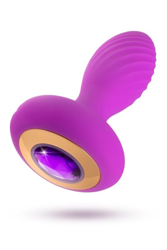 Анальний вібратор зі стразом Blush Oh My Gem Charm Amethyst колір фуксія вид 3