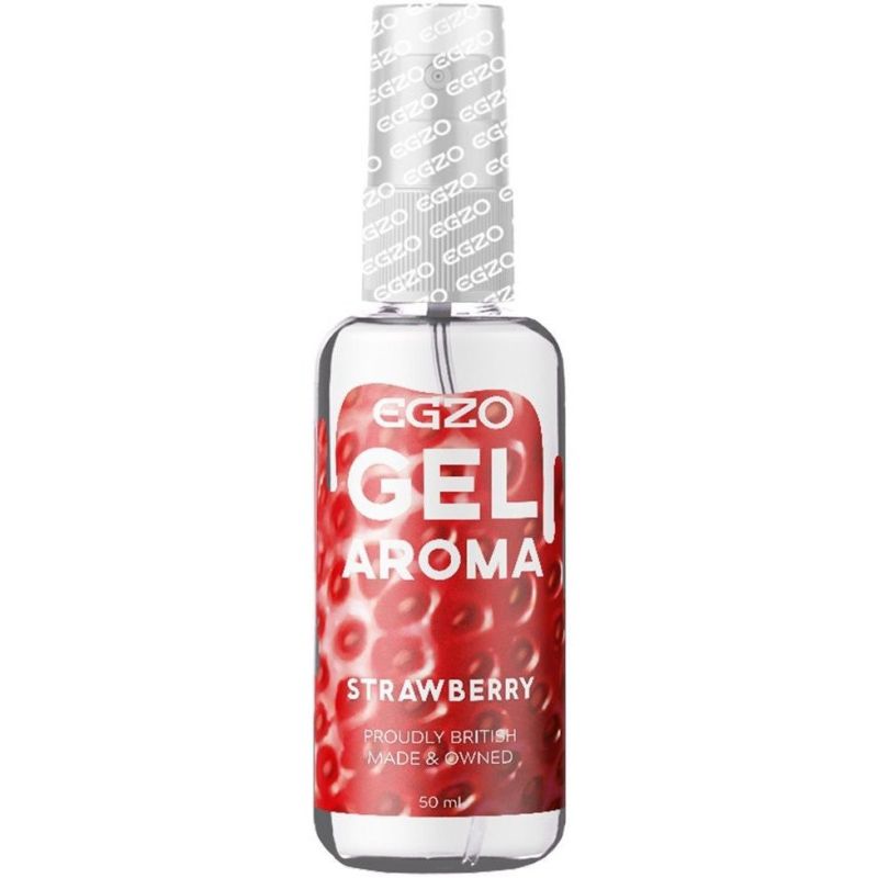 Съедобный гель-лубрикант EGZO Aroma Gel Strawberry со вкусом клубники, 50 мл вид 2