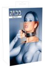 Ошейник широкий Zado FETISH из D-кольцами, кожаный, черный вид 6