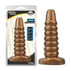 Велика анальна пробка ребриста Chisa Dark Muscle Gold вид 2