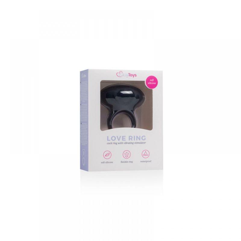 Ерекційне кільце з вібрацією Vibrating Cock Ring Black вид 4