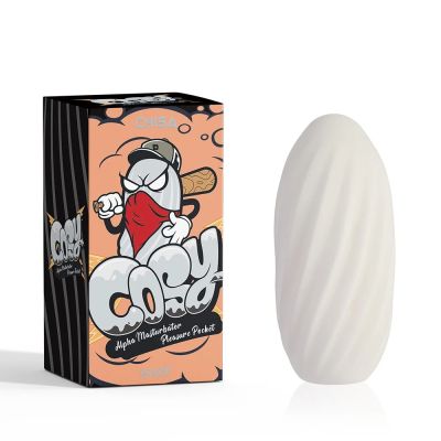 Мастурбатор яйце Chisa COSY Alpha (щільний) білий, 10.6 х 5.5 см
