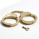 Наручники металеві DS Fetish, золоті