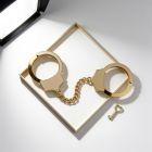 Наручники металеві DS Fetish, золоті вид 3
