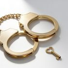 Наручники металеві DS Fetish, золоті вид 7