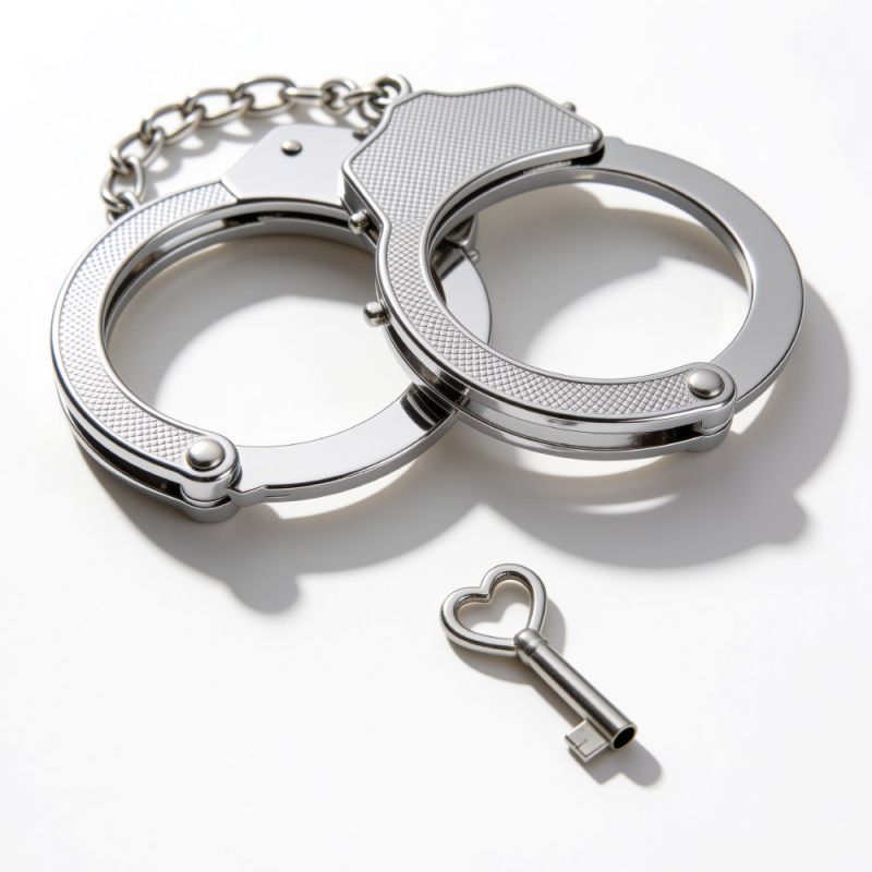 Наручники металлические DS Fetish, серебряные вид 3