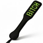 Паддл DS Fetish з люмінісцентним надписом "Bitch", чорний вид 2