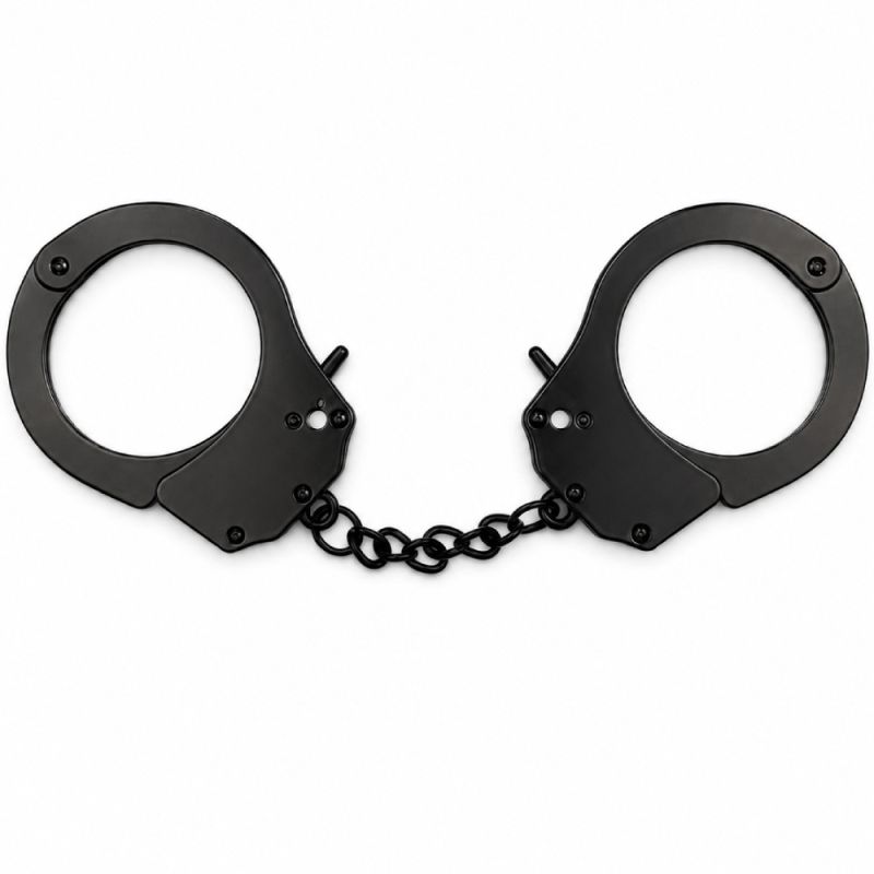 Наручники металеві DS Fetish, чорні вид 2