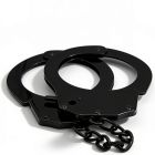 Наручники металеві DS Fetish, чорні вид 3