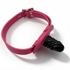 Кляп із фалоімітатором DS Fetish на регульованому ремінці, рожевий вид 4