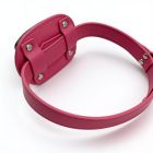 Кляп із фалоімітатором DS Fetish на регульованому ремінці, рожевий вид 7