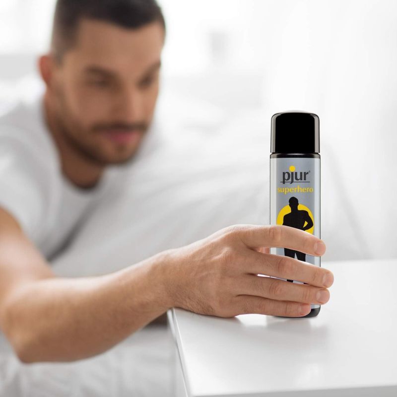 Лубрикант-пролонгатор стимулюючий 30 мл Pjur Superhero Glide на водній основі вид 3